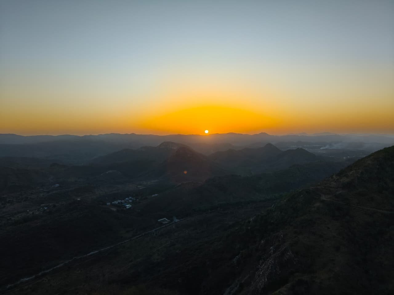 Rajasthan Hill Station Sunset